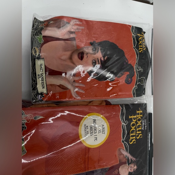 Disney Hocus Pocus Movie Mary Sanderson Halloween Costume Size L-XL And Wig - Picture 4 of 6